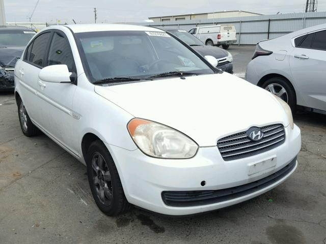 KMHCN46C47U150120 - 2007 HYUNDAI ACCENT GLS WHITE photo 1