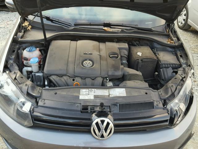 WVWDB7AJ9CW351759 - 2012 VOLKSWAGEN GOLF SILVER photo 7