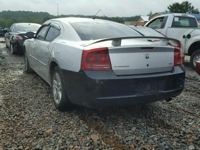 2B3KA33G28H108645 - 2008 DODGE CHARGER SX SILVER photo 3