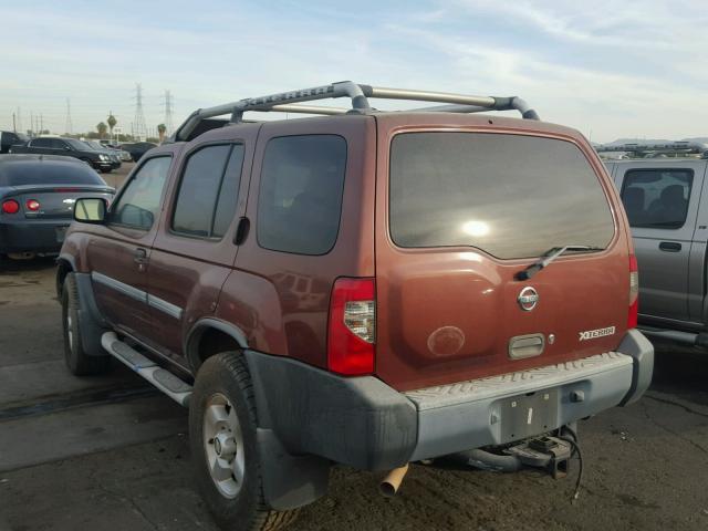 5N1ED28Y02C552532 - 2002 NISSAN XTERRA XE MAROON photo 3