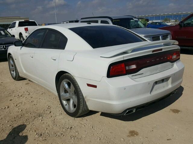 2B3CL5CTXBH597813 - 2011 DODGE CHARGER R/ WHITE photo 3