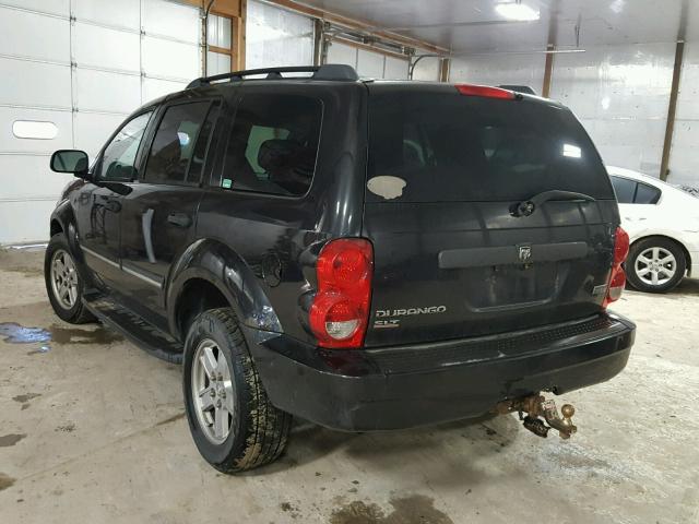 1D8HB48217F549192 - 2007 DODGE DURANGO SL BLACK photo 3