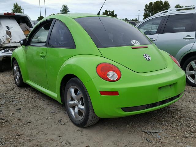 3VWEW31C27M507520 - 2007 VOLKSWAGEN NEW BEETLE 绿色 照片 3