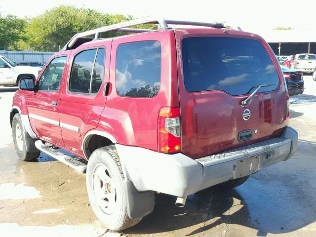 5N1ED28T44C663706 - 2004 NISSAN XTERRA XE MAROON photo 3