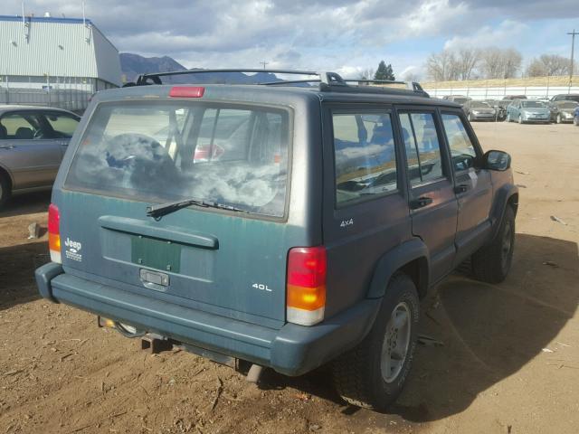 1J4FF68SXXL639832 - 1999 JEEP CHEROKEE S GREEN photo 4