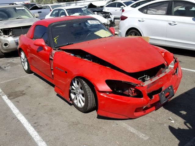 JHMAP21446S005047 - 2006 HONDA S2000 RED photo 1