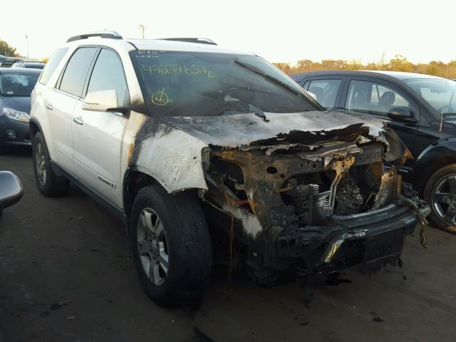 1GKEV23718J252393 - 2008 GMC ACADIA SLT WHITE photo 1