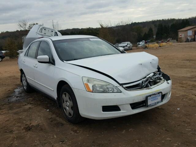 1HGCM56447A113559 - 2007 HONDA ACCORD LX WHITE photo 1