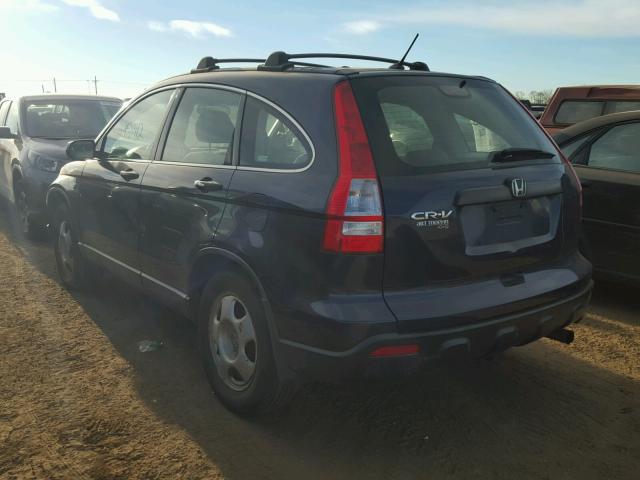 JHLRE48338C012784 - 2008 HONDA CR-V LX BLUE photo 3