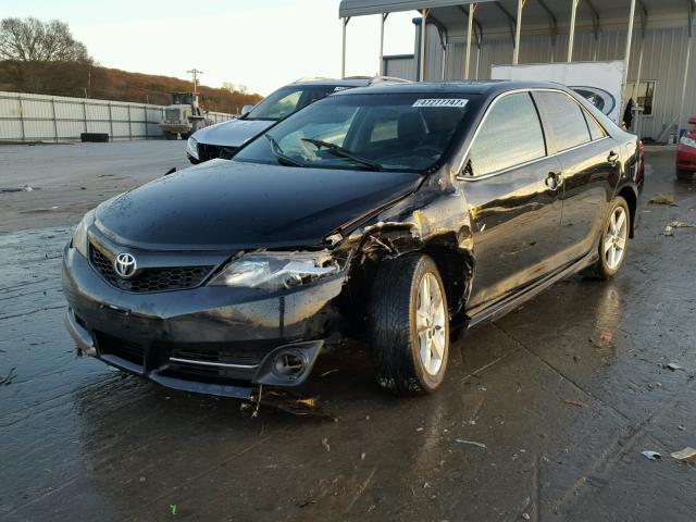 4T1BF1FK1EU758902 - 2014 TOYOTA CAMRY L BLACK photo 2