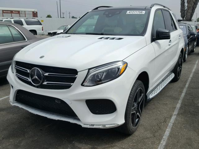 4JGDA5JB9JB001886 - 2018 MERCEDES-BENZ GLE 350 WHITE photo 2