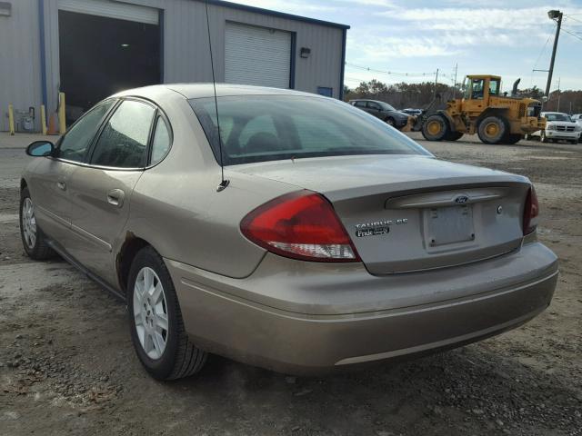 1FAFP53U35A248591 - 2005 FORD TAURUS SE TAN photo 3