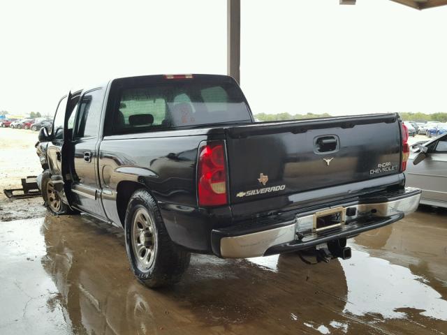 2GCEC13T251207655 - 2005 CHEVROLET SILVERADO BLACK photo 3