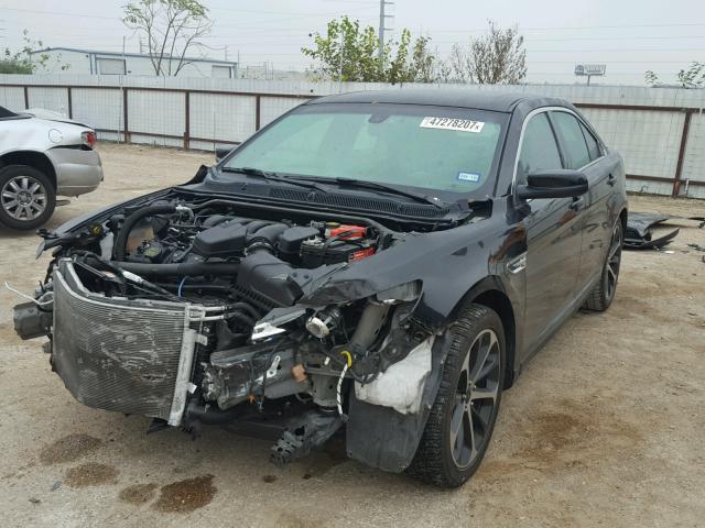 1FAHP2E89FG151434 - 2015 FORD TAURUS SEL BLACK photo 2