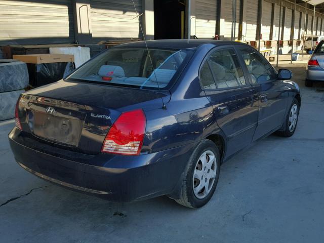 KMHDN46D16U341036 - 2006 HYUNDAI ELANTRA GL BLUE photo 4