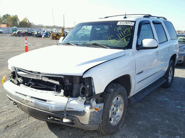 1GNEK13Z13J338996 - 2003 CHEVROLET TAHOE K150 WHITE photo 2