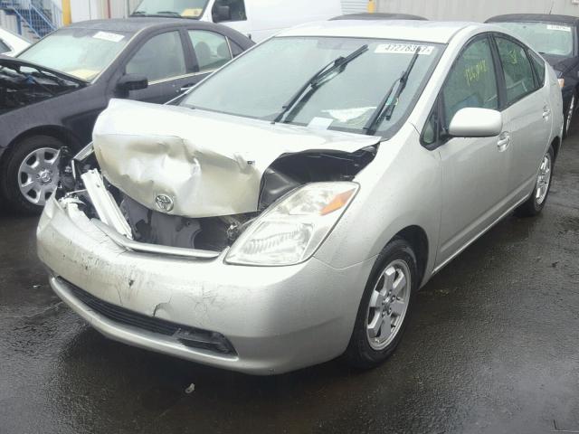 JTDKB20U657008359 - 2005 TOYOTA PRIUS SILVER photo 2