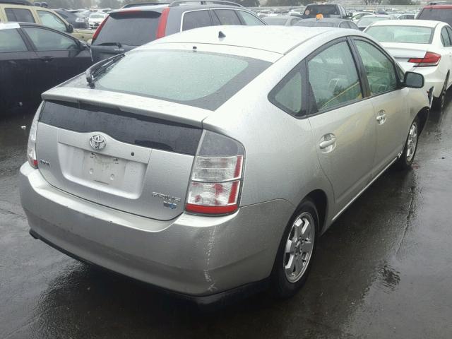 JTDKB20U657008359 - 2005 TOYOTA PRIUS SILVER photo 4