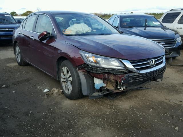 1HGCR2F36FA067612 - 2015 HONDA ACCORD LX MAROON photo 1