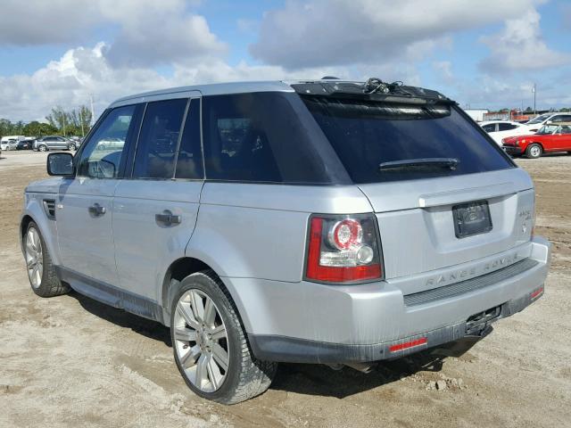 SALSK2D46AA248124 - 2010 LAND ROVER RANGE ROVE SILVER photo 3