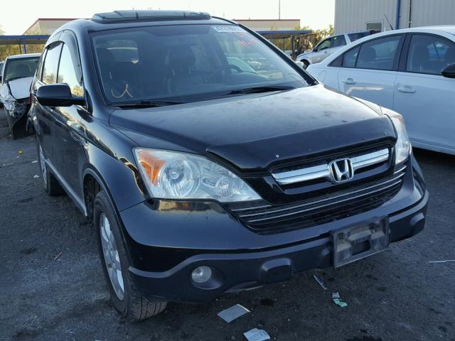 JHLRE48757C017342 - 2007 HONDA CR-V EXL BLACK photo 1