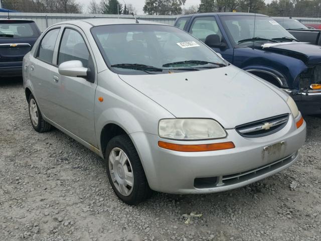 KL1TD52634B171889 - 2004 CHEVROLET AVEO SILVER photo 1