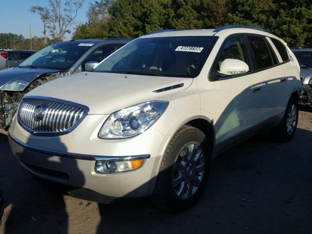 5GAKRBED2BJ407368 - 2011 BUICK ENCLAVE CX WHITE photo 2