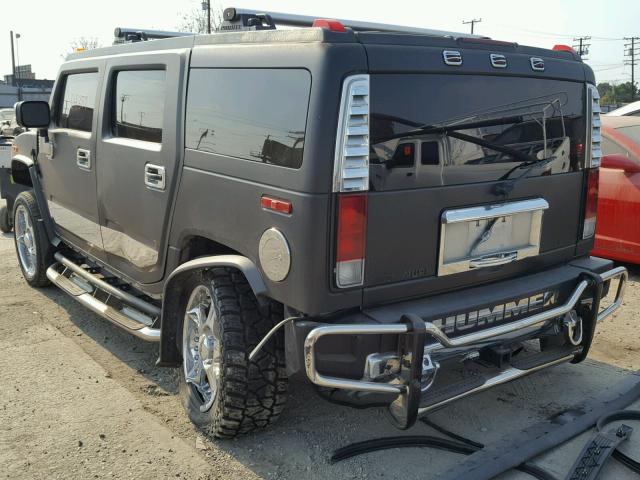 5GRGN23U15H114414 - 2005 HUMMER H2 BLACK photo 3