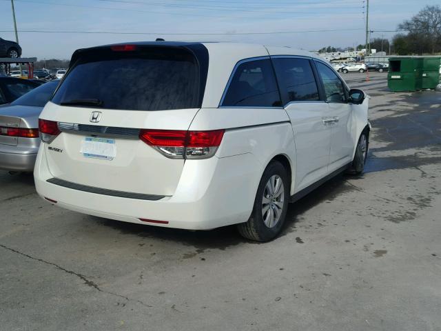 5FNRL5H67FB008367 - 2015 HONDA ODYSSEY EX WHITE photo 4