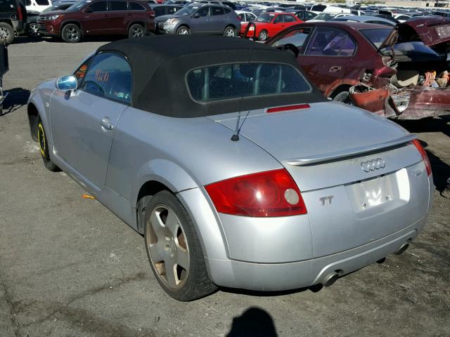 TRUUT28N111048886 - 2001 AUDI TT QUATTRO SILVER photo 3