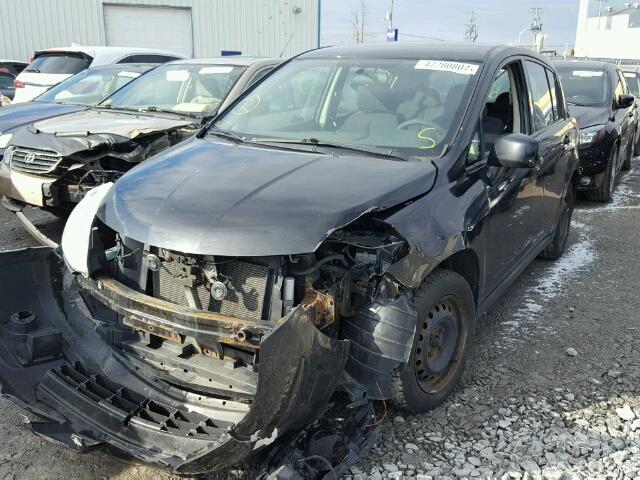 3N1BC13EX8L372721 - 2008 NISSAN VERSA S BLACK photo 2