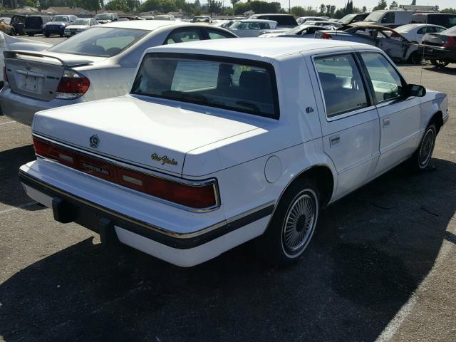 1C3XC46R7LD762066 - 1990 CHRYSLER SALON  WHITE photo 4