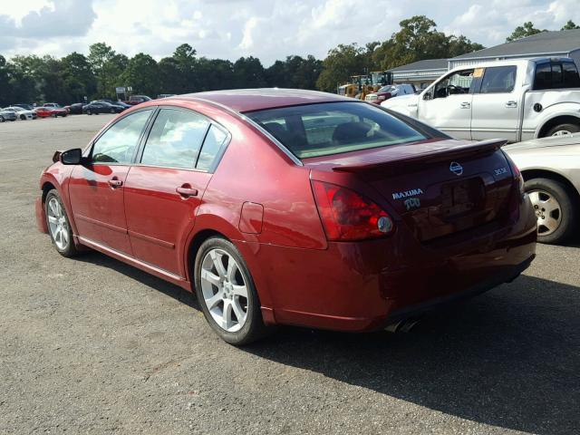 1N4BA41E47C815582 - 2007 NISSAN MAXIMA SE RED photo 3