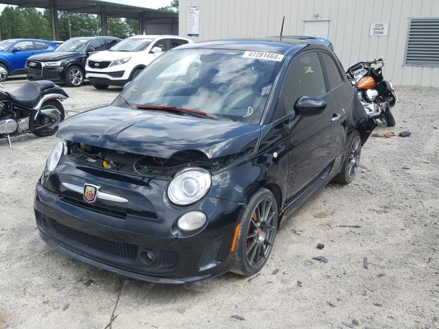 3C3CFFFH4FT579795 - 2015 FIAT 500 ABARTH BLACK photo 2