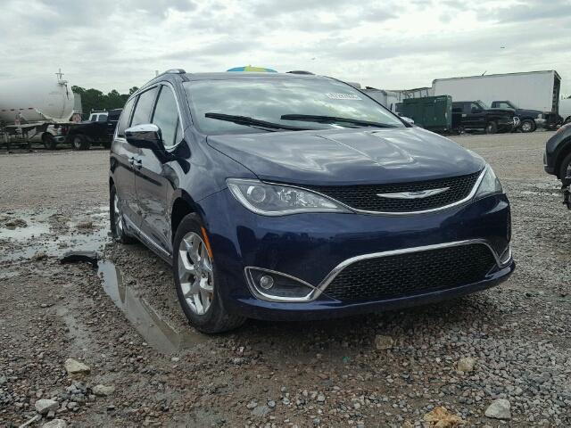 2C4RC1GG4JR170764 - 2018 CHRYSLER PACIFICA L BLUE photo 1