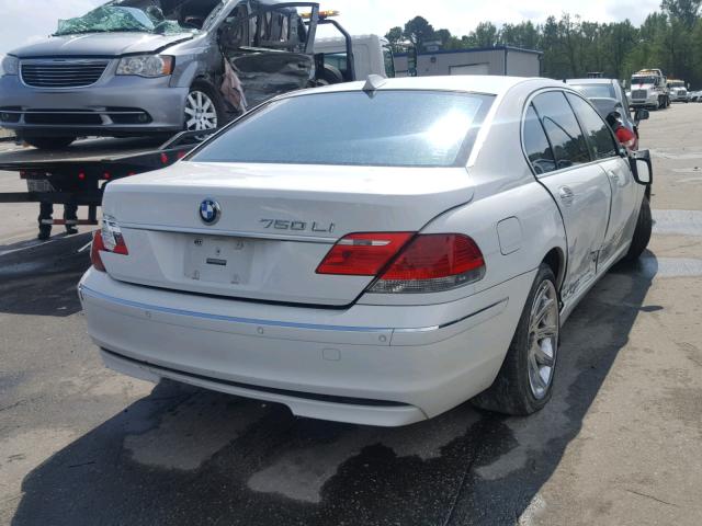 WBAHN83536DT38887 - 2006 BMW 750 LI WHITE photo 4