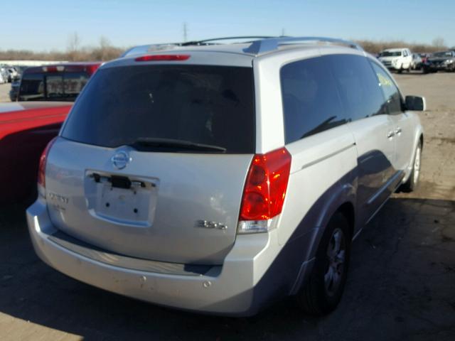 5N1BV28U67N136803 - 2007 NISSAN QUEST S GRAY photo 4