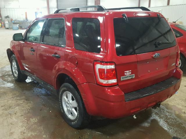 1FMCU93118KE47555 - 2008 FORD ESCAPE XLT RED photo 3