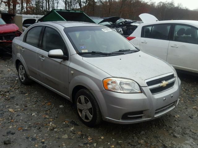 KL1TD56667B179645 - 2007 CHEVROLET AVEO BASE SILVER photo 1