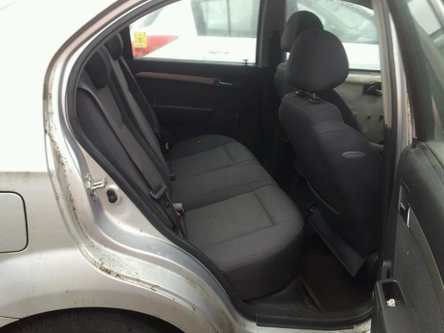 KL1TD56667B179645 - 2007 CHEVROLET AVEO BASE ვერცხლისფერი ფოტო 6