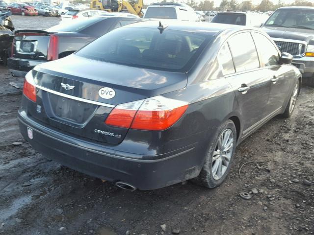 KMHGC46F19U040145 - 2009 HYUNDAI GENESIS 4. BLACK photo 4