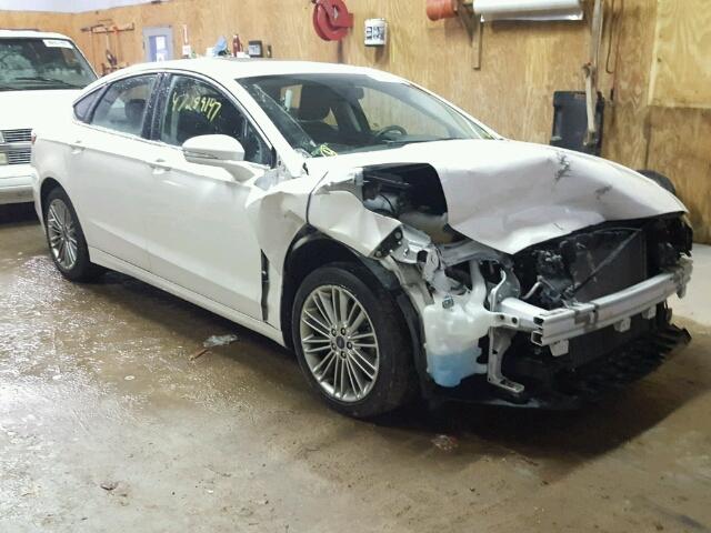 3FA6P0HD9ER346252 - 2014 FORD FUSION SE WHITE photo 1