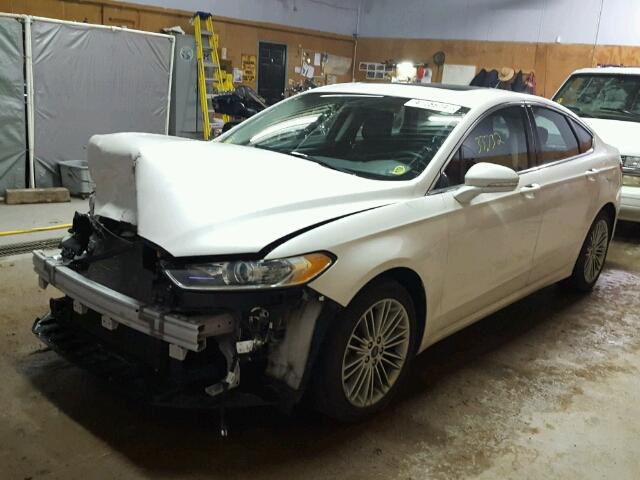 3FA6P0HD9ER346252 - 2014 FORD FUSION SE WHITE photo 2