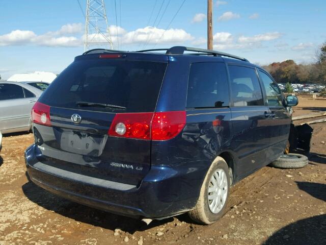 5TDZA23C66S497132 - 2006 TOYOTA SIENNA CE PURPLE photo 4