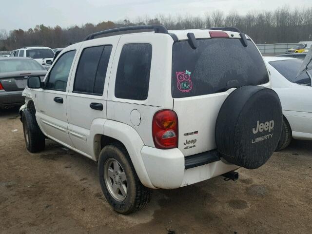 1J4GL58KX4W254188 - 2004 JEEP LIBERTY LI WHITE photo 3