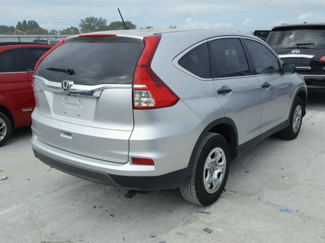 3CZRM3H3XGG704833 - 2016 HONDA CR-V LX SILVER photo 4