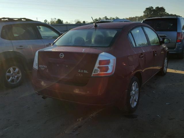 3N1AB61E07L617538 - 2007 NISSAN SENTRA 2.0 RED photo 4