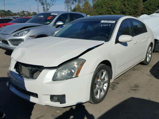 1N4BA41E27C845843 - 2007 NISSAN MAXIMA SE WHITE photo 2