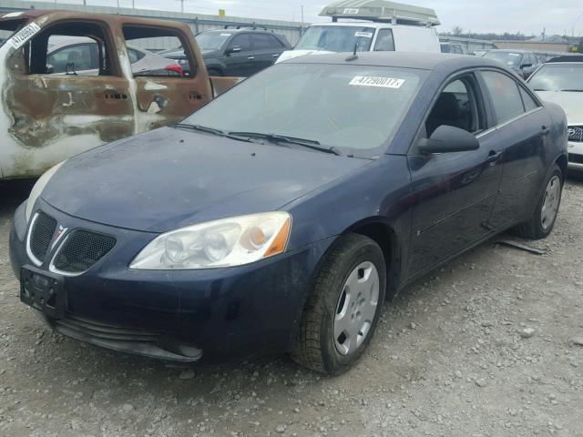 1G2ZF57B584118564 - 2008 PONTIAC G6 VALUE L BLUE photo 2