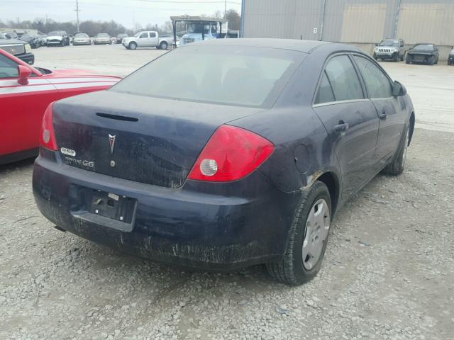 1G2ZF57B584118564 - 2008 PONTIAC G6 VALUE L BLUE photo 4